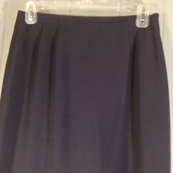 Kasper Petite Navy Blue Career Pencil Skirt Sz 4P - Picture 3 of 4